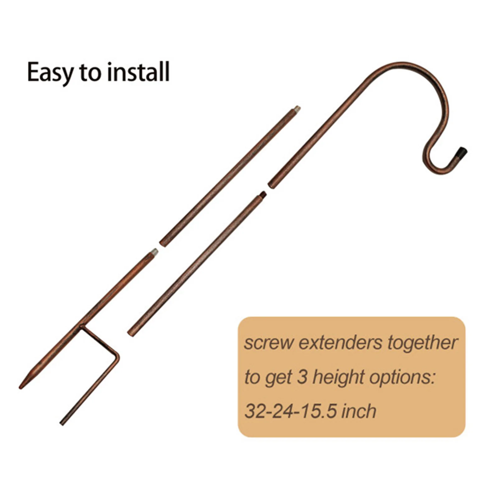 4Pcs Shepherd-Hooks Garden Ground Plant Stand Lantern Stake For Outdoor Hanging Plants Basket Hanger Light
4Pcs Shepherd-Hooks Garden Ground Plant Stand Lantern Stake For Outdoor Hanging Plants Basket Hanger Light