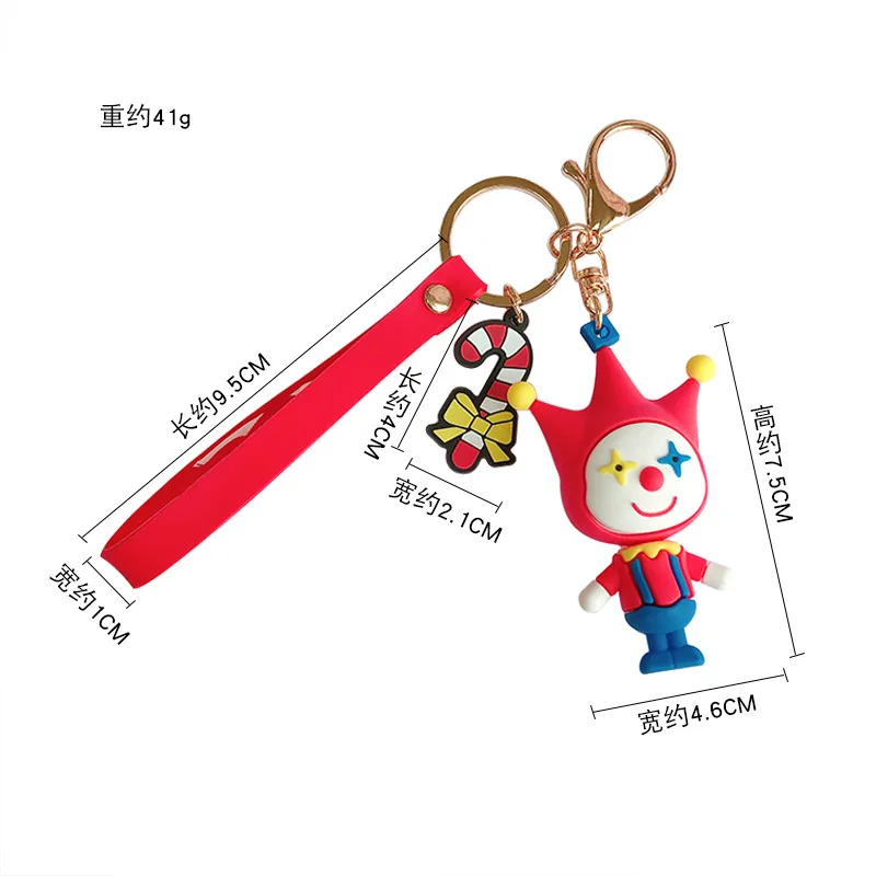 Fashion Hot Style Color Cartoon Clown Keychains Cute Clown Doll Key Chains Car Bag Hanging Ornaments Doll Key Rings Gifts
Fashion Hot Style Color Cartoon Clown Keychains Cute Clown Doll Key Chains Car Bag Hanging Ornaments Doll Key Rings Gifts