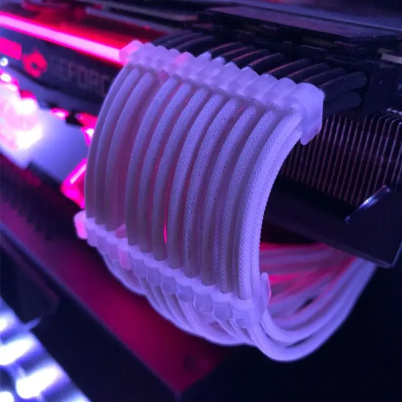 10Pcs PP Cable Comb Clamp Clip Organizer Dresser for 2.5-3.2mm PC Power Cables Wiring 4 6 8 24Pin Computer Shape Cable
10Pcs PP Cable Comb Clamp Clip Organizer Dresser for 2.5-3.2mm PC Power Cables Wiring 4 6 8 24Pin Computer Shape Cable