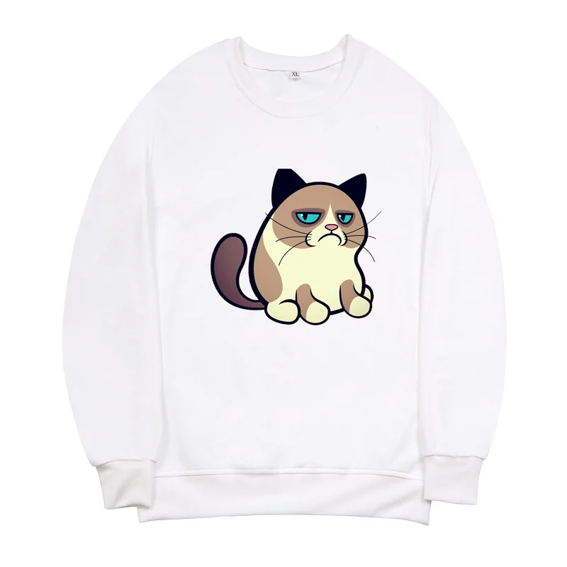 Harajuku Cartoon Funny Cat Printing Women Pullover Sweatshirt white Lovers Kawaii Female Casual Long Sleeve Hoodies Tops
Harajuku Cartoon Funny Cat Printing Women Pullover Sweatshirt white Lovers Kawaii Female Casual Long Sleeve Hoodies Tops