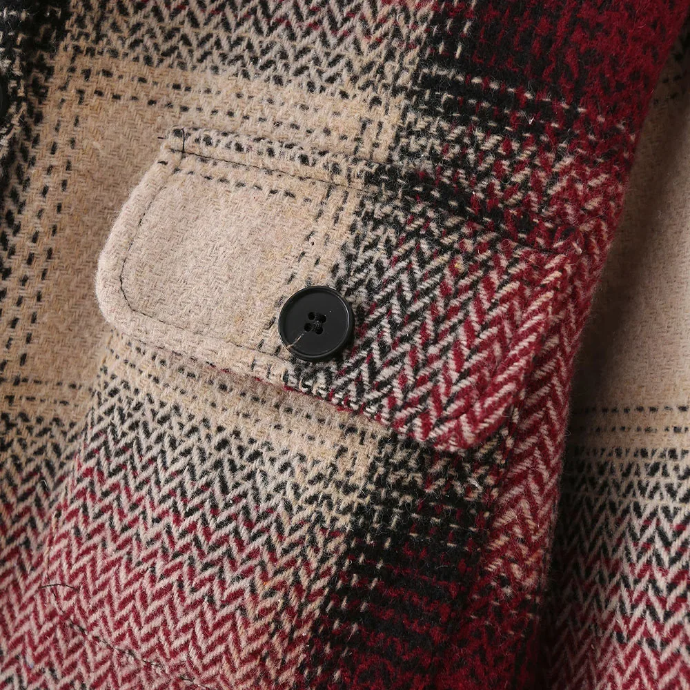 2021 Za New Women Fashion With Pockets Loose Lattice Blouses Vintage Long Sleeve Button-up Woolen Cloth Female Shirts Chic Tops
2021 Za New Women Fashion With Pockets Loose Lattice Blouses Vintage Long Sleeve Button-up Woolen Cloth Female Shirts Chic Tops