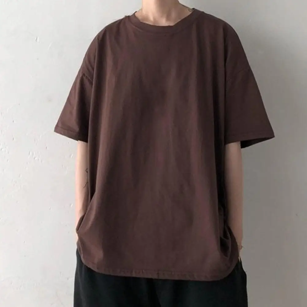 Summer Spring Autumn Solid Long Sleeve T-shirts Men Fashion Casual Solid Color O Neck Short Half Sleeve Loose T-shirt Top 2021
Summer Spring Autumn Solid Long Sleeve T-shirts Men Fashion Casual Solid Color O Neck Short Half Sleeve Loose T-shirt Top 2021