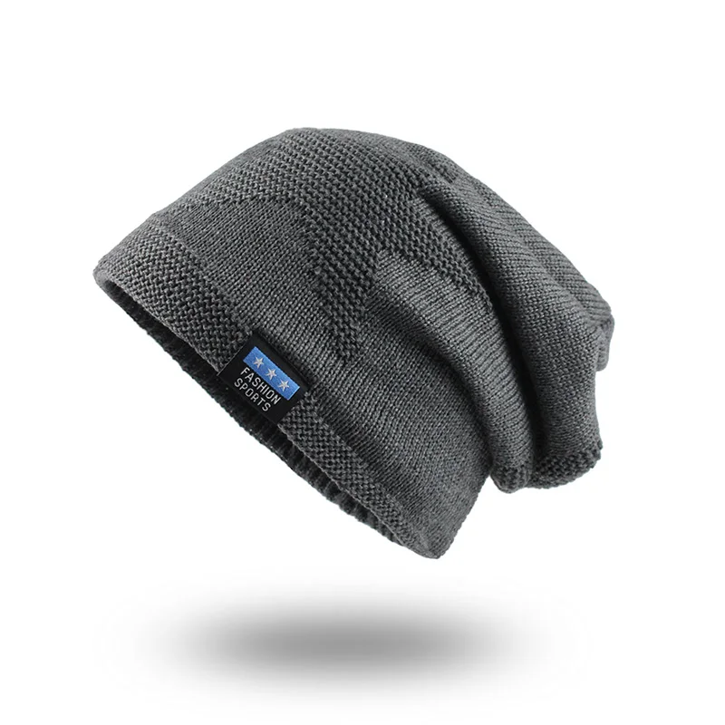 [FLB] Мужская зимняя шапка 2020 модные вязаные шапки Осенняя плотная и теплая