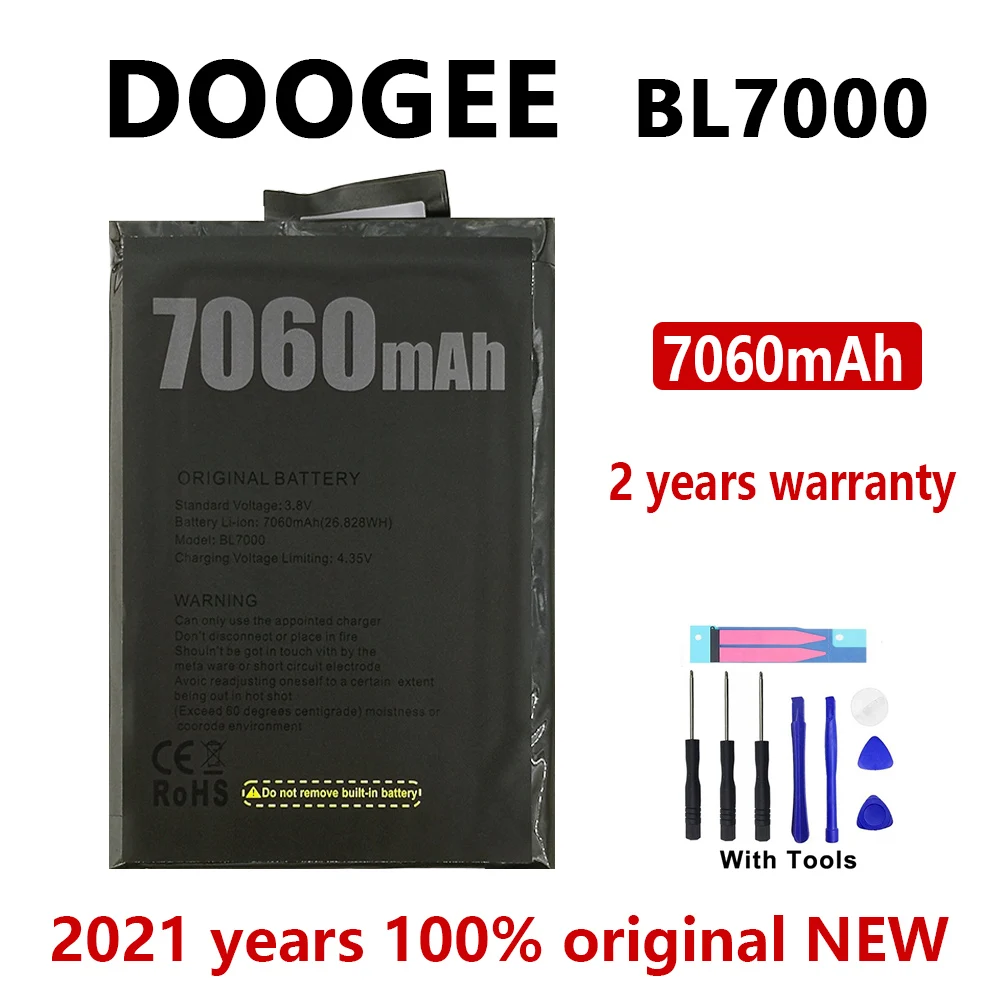 100% Original BL 7000 7060mAh Replacement battery For DOOGEE BL7000 Phone High Quality Batteries Bateria With Tools
100% Original BL 7000 7060mAh Replacement battery For DOOGEE BL7000 Phone High Quality Batteries Bateria With Tools