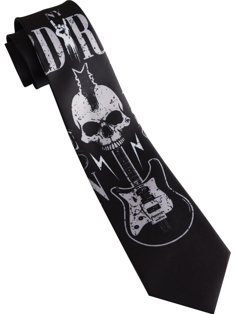 Free Shipping New Male Men's Original Design Hard Rock Black Casual Tie Skull Avant-Garde Electric Guitar European Style Necktie
Free Shipping New Male Men's Original Design Hard Rock Black Casual Tie Skull Avant-Garde Electric Guitar European Style Necktie
