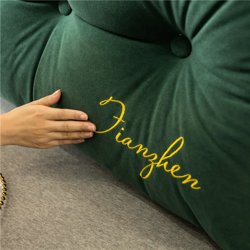 Sofa Large Backrest Cushion Waist Cushion Bed Long Triangle Headrest Pillowcase Tatami Couple Pillow Modern Home Decor 
Sofa Large Backrest Cushion Waist Cushion Bed Long Triangle Headrest Pillowcase Tatami Couple Pillow Modern Home Decor