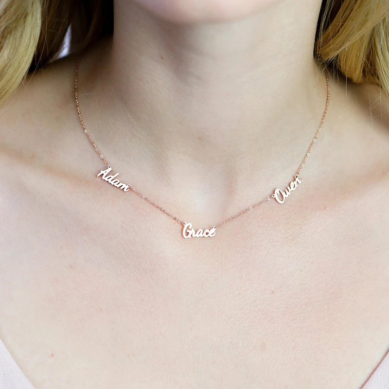 Customized Name Stainless Steel Personalized Multiple Name Necklace Pendant New Temperament Ladies Jewelry Best Gift
Customized Name Stainless Steel Personalized Multiple Name Necklace Pendant New Temperament Ladies Jewelry Best Gift