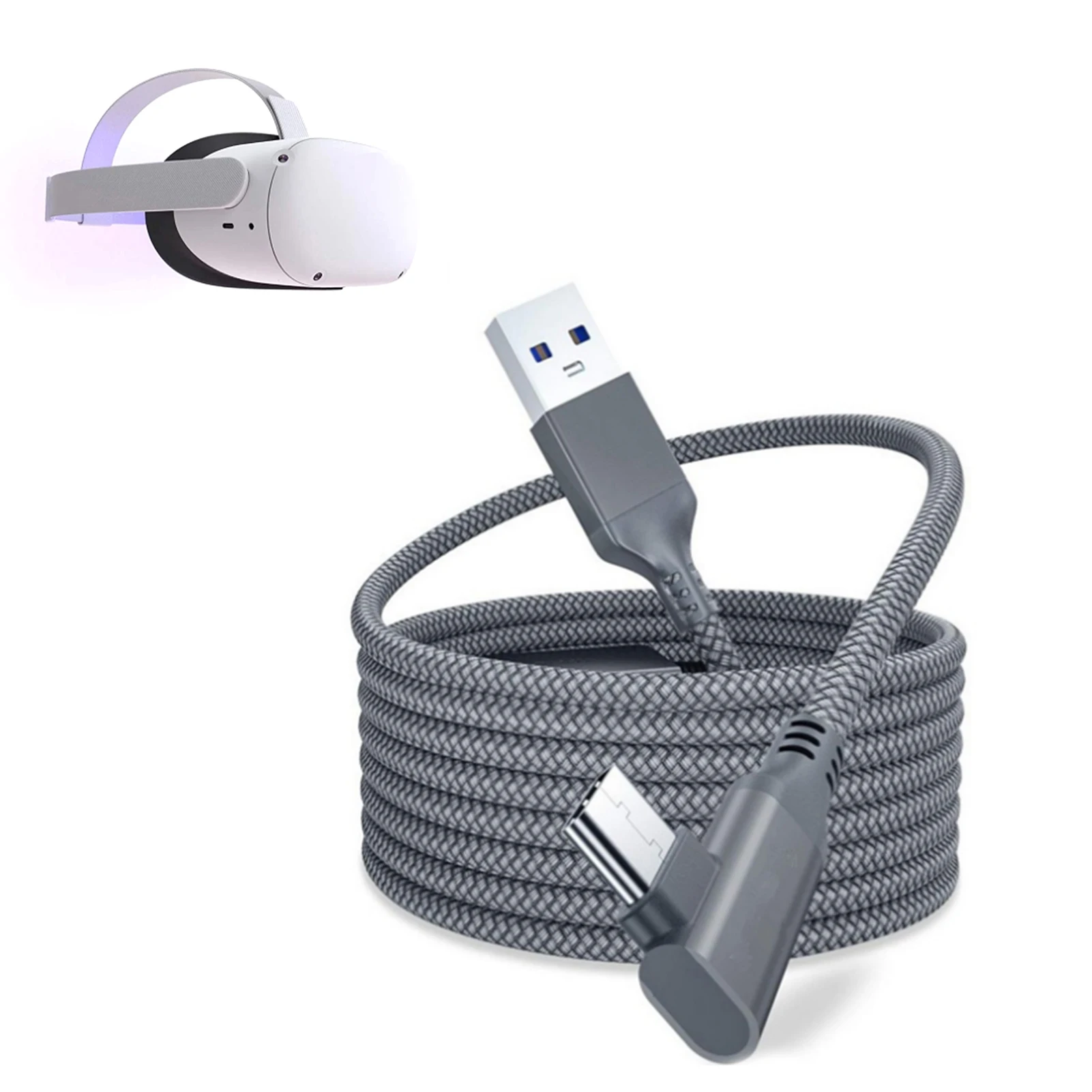 5M Charging Cable Data Line For Oculus Quest 1 2 Link VR Headset USB 3.0 Type C Data Transfer TypeC To USB-A Cord VR Accessories
5M Charging Cable Data Line For Oculus Quest 1 2 Link VR Headset USB 3.0 Type C Data Transfer TypeC To USB-A Cord VR Accessories