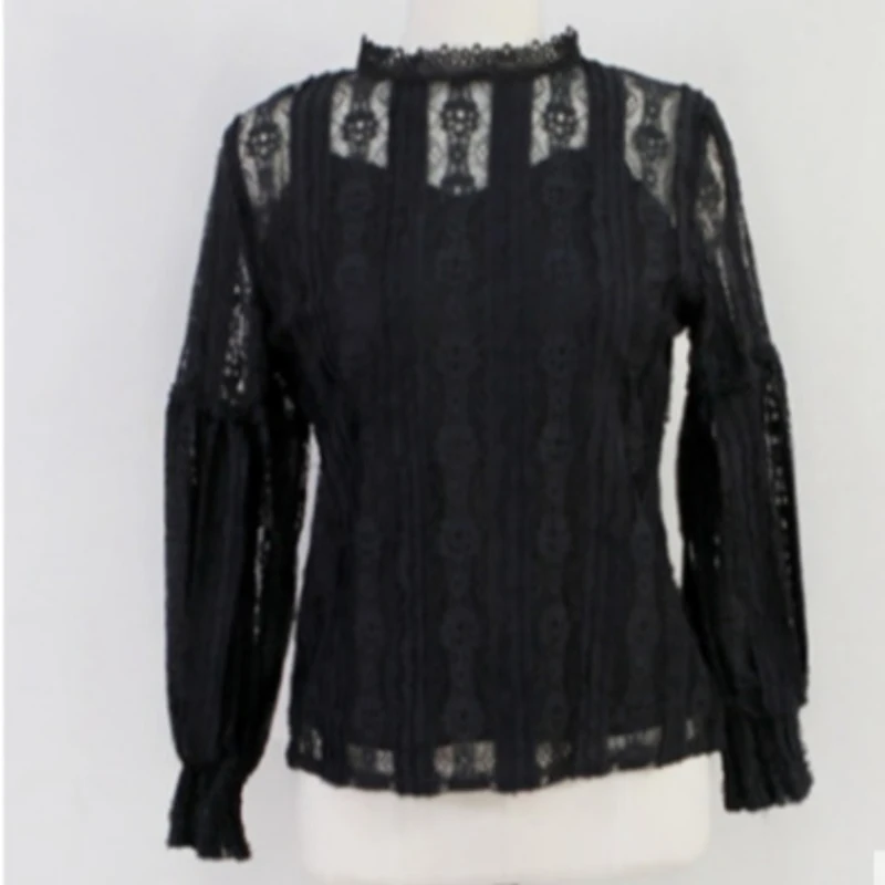 Female Lace Shirt 2021 Spring New Fashion Blouse Women Sweet Hollow Lantern Sleeve Half Turtleneck Loose Bottoming Pullover Tops
Female Lace Shirt 2021 Spring New Fashion Blouse Women Sweet Hollow Lantern Sleeve Half Turtleneck Loose Bottoming Pullover Tops