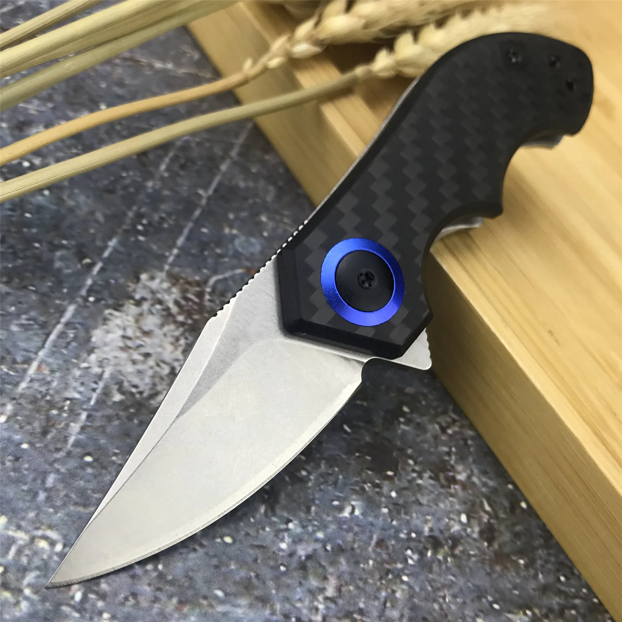 ZERO Mini Pocket Lightweight Folding CPM-20CV Knife CNC Carbon Fiber Handle 60HRC Outdoor Sharp Fishing Survival EDC Multi-tool
ZERO Mini Pocket Lightweight Folding CPM-20CV Knife CNC Carbon Fiber Handle 60HRC Outdoor Sharp Fishing Survival EDC Multi-tool
