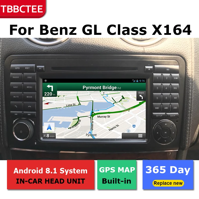 Android автомобильный gps навигатор для Mercedes Benz GL Class X164 2007 2012 dvd плеер BT RDS Mlutimedia Navi 2Din