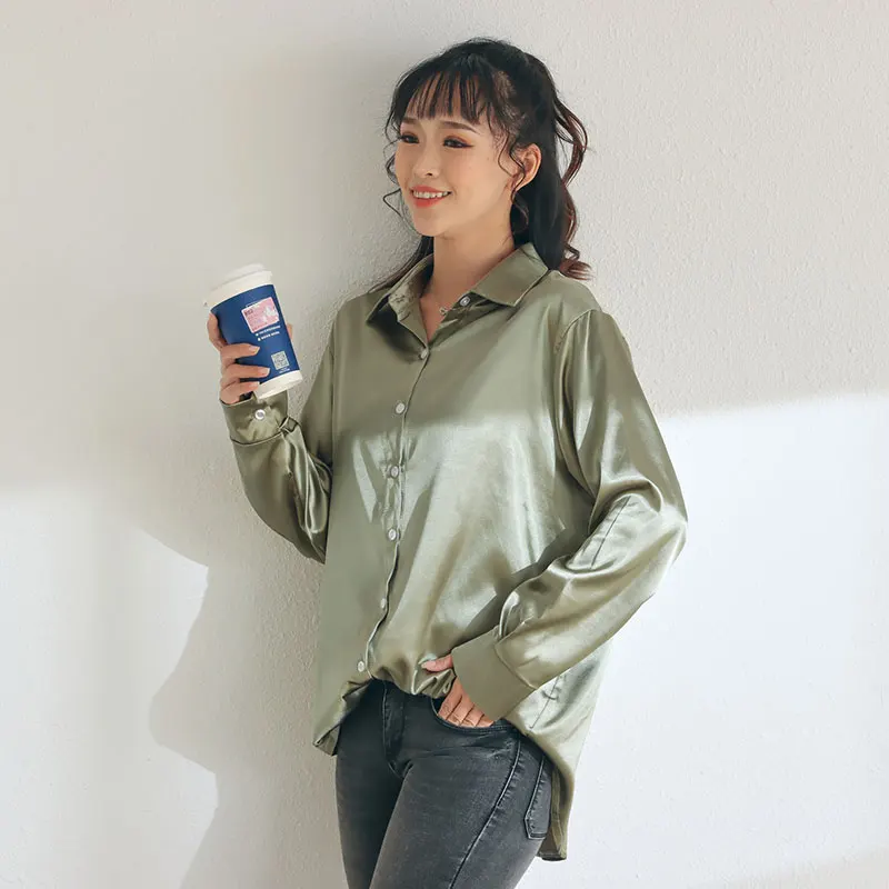 DIMANAF 2021 Plus Size Women Blouse Shirts Japanese Silk Sexy Casual Spring Solid Basic Oversize Korea Style Large Shirts 4XL
DIMANAF 2021 Plus Size Women Blouse Shirts Japanese Silk Sexy Casual Spring Solid Basic Oversize Korea Style Large Shirts 4XL