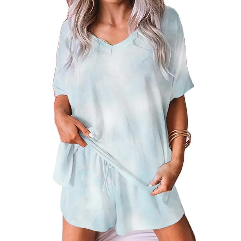 New Casual Pajamas Set for Women and European Hot Style Printed Tie-dyed Home Wear
New Casual Pajamas Set for Women and European Hot Style Printed Tie-dyed Home Wear