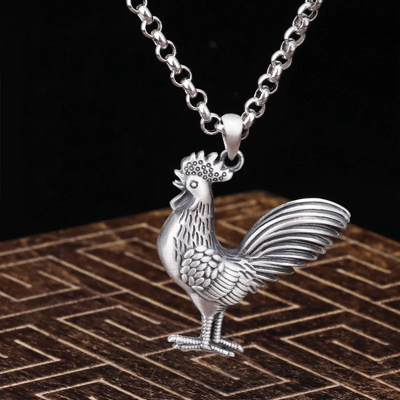 Real 925 Sterling Silver Handmade 3D Cock Pendants without Necklaces Unisex Rooster Fine Jewelry Ethnic Vintage Bijoux
Real 925 Sterling Silver Handmade 3D Cock Pendants without Necklaces Unisex Rooster Fine Jewelry Ethnic Vintage Bijoux