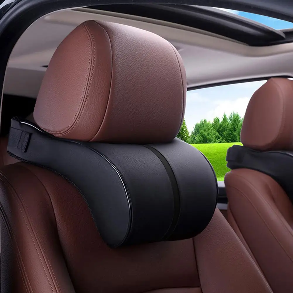 1PC PU Leather Car Neck Pillow Memory Foam Pillows Auto Neck Rest Pad Slow Rebound Vehicle Seat Headrest Cushion For Pain Relief
1PC PU Leather Car Neck Pillow Memory Foam Pillows Auto Neck Rest Pad Slow Rebound Vehicle Seat Headrest Cushion For Pain Relief
