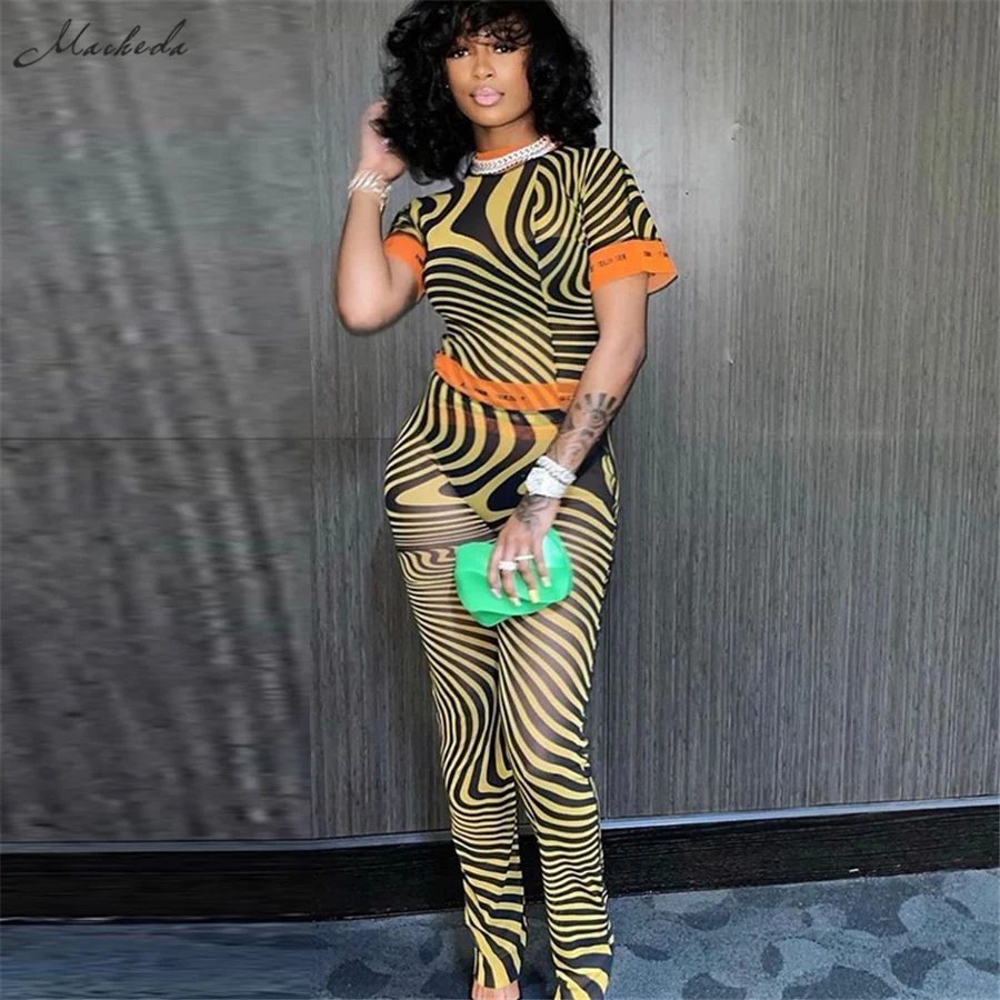 Macheda Autumn Sexy Mesh See Through Set Women Slim Long Sleeve O Neck Pullover Top And High Waist Trousers Outfits 2 Pcs Sets
Macheda Autumn Sexy Mesh See Through Set Women Slim Long Sleeve O Neck Pullover Top And High Waist Trousers Outfits 2 Pcs Sets