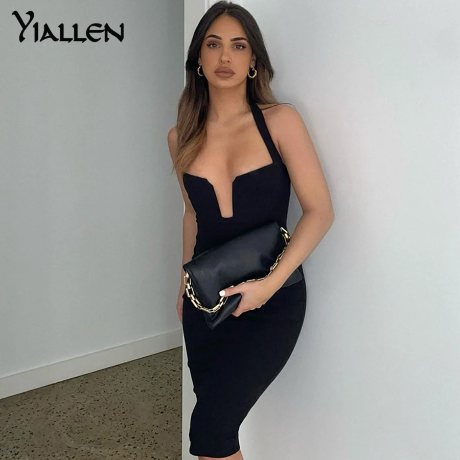 Yiallen Autumn New Women Sexy Strap Bodycon Dress New Casual Party Beach Vacation Slim Solid Long Dress Office Lady Streetwear
Yiallen Autumn New Women Sexy Strap Bodycon Dress New Casual Party Beach Vacation Slim Solid Long Dress Office Lady Streetwear