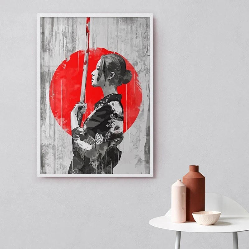Art Print Japanese Samurai Decoration Poster Home Decoration Wall Art Black and White Red Canvas Painting
Art Print Japanese Samurai Decoration Poster Home Decoration Wall Art Black and White Red Canvas Painting