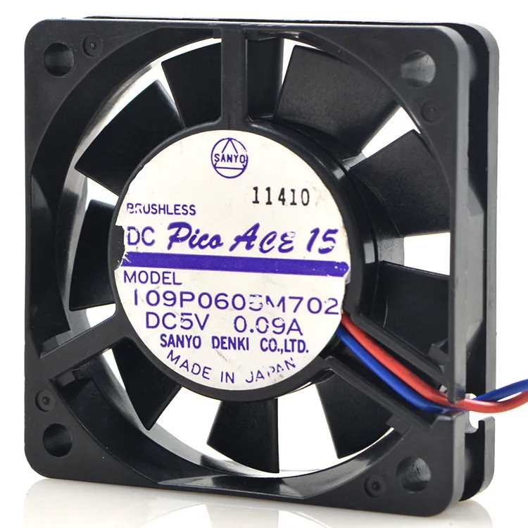 Оригинальный охлаждающий вентилятор для sanyo SAN ace 15 5V 0.09a 109P0605M702 6015 6 см
Оригинальный охлаждающий вентилятор для sanyo SAN ace 15 5V 0.09a 109P0605M702 6015 6 см