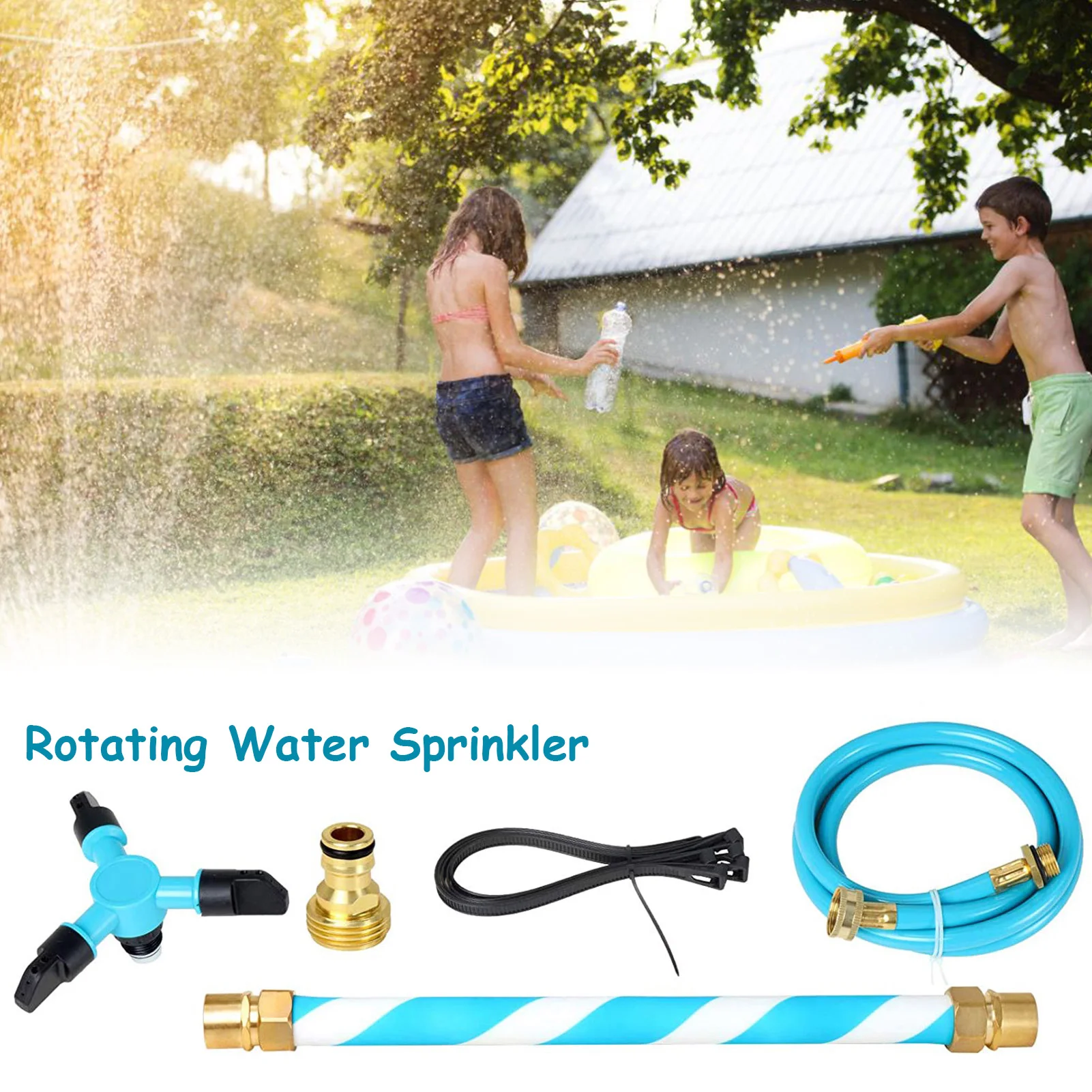 Rotating Sprinkler Set Large Area 360 Degree Automatic Garden Sprinklers Pipe Water Dryer Water Fun Toy For Kids Summer
Rotating Sprinkler Set Large Area 360 Degree Automatic Garden Sprinklers Pipe Water Dryer Water Fun Toy For Kids Summer