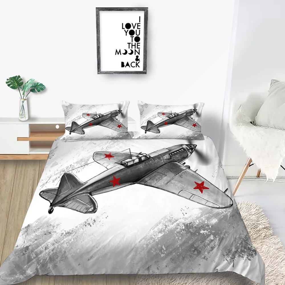 Hot Sale Bedding Set Propeller Plane Cool 3D War Duvet Cover Boys King Queen Twin Full Single Double Unique Design Bed Set
Hot Sale Bedding Set Propeller Plane Cool 3D War Duvet Cover Boys King Queen Twin Full Single Double Unique Design Bed Set