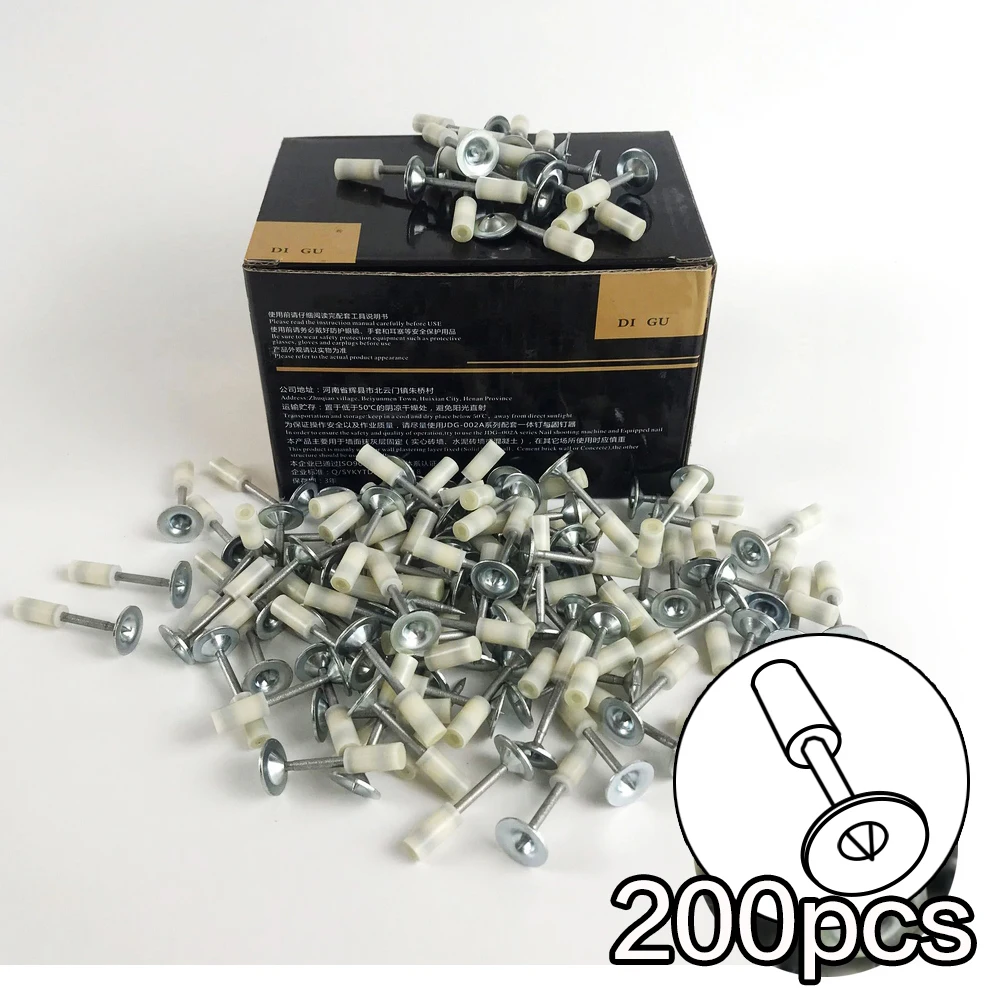 (200pc Round Nails)Power Tool Manual Steel Nails Guns Rivet Tool Wall Anchor Wire Slotting Device Rivet Tufting pneumatics
(200pc Round Nails)Power Tool Manual Steel Nails Guns Rivet Tool Wall Anchor Wire Slotting Device Rivet Tufting pneumatics