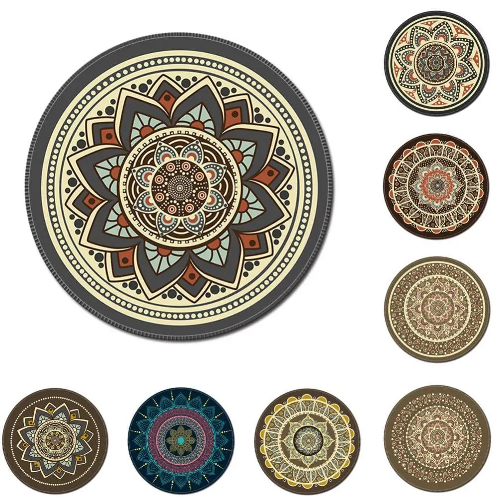 Mousepad Vintage Bohemian Round Computer 3D Game Carpet Mouse Pad Mat Anti Slip Mousepad for Home Office PC
Mousepad Vintage Bohemian Round Computer 3D Game Carpet Mouse Pad Mat Anti Slip Mousepad for Home Office PC