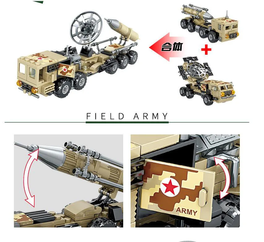 4PCS Assemble Military Missile launch vehicle Tank Block Set Mini Army Bridge Building Car Toy For Boys
4PCS Assemble Military Missile launch vehicle Tank Block Set Mini Army Bridge Building Car Toy For Boys
