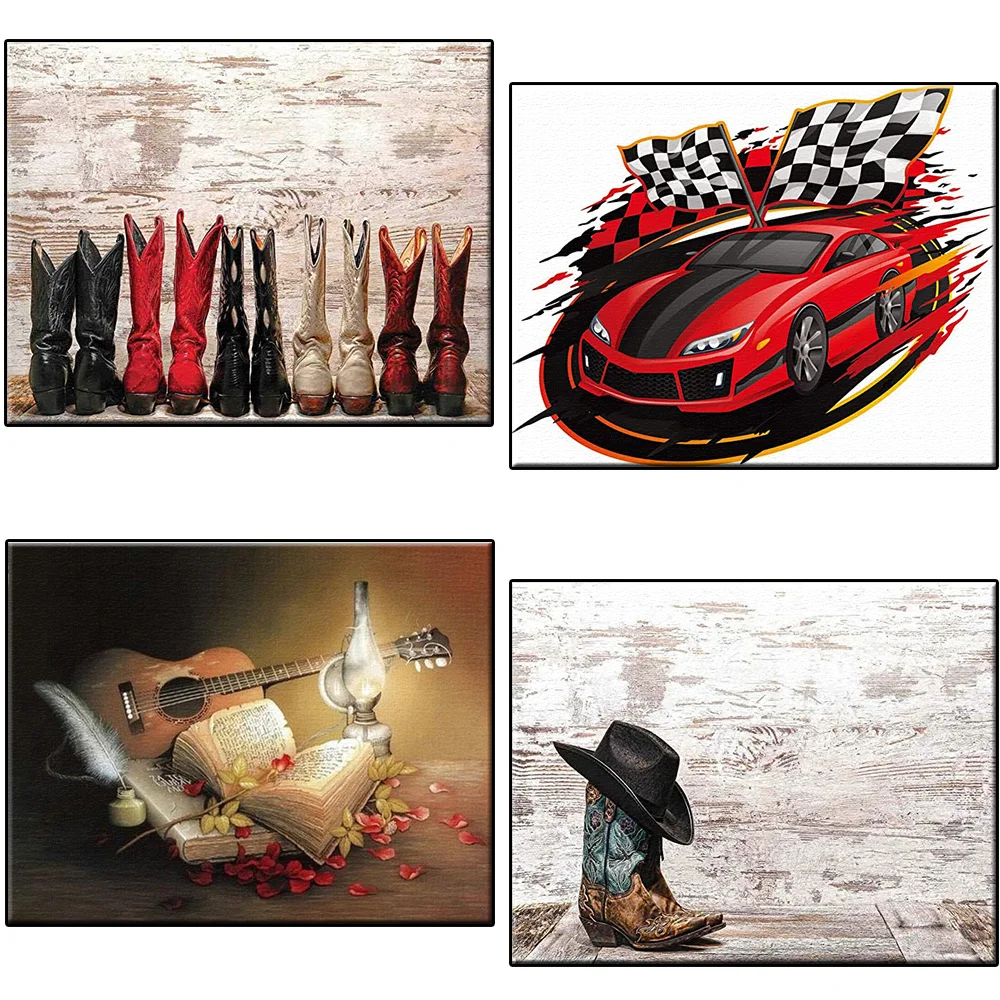 Cowboy Shoes and Hats Interior Paintings Still Life Diamond Embroidery Nature Abstract Diamond Art Painting 5d Diamonds Picture
Cowboy Shoes and Hats Interior Paintings Still Life Diamond Embroidery Nature Abstract Diamond Art Painting 5d Diamonds Picture