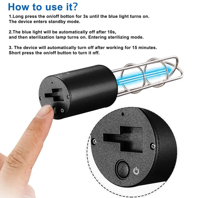 UV Air Disinfection Ozone UV Disinfection Light Suitable for Closet Toilet USB Rechargeable Protective Light (2 Pack)
UV Air Disinfection Ozone UV Disinfection Light Suitable for Closet Toilet USB Rechargeable Protective Light (2 Pack)