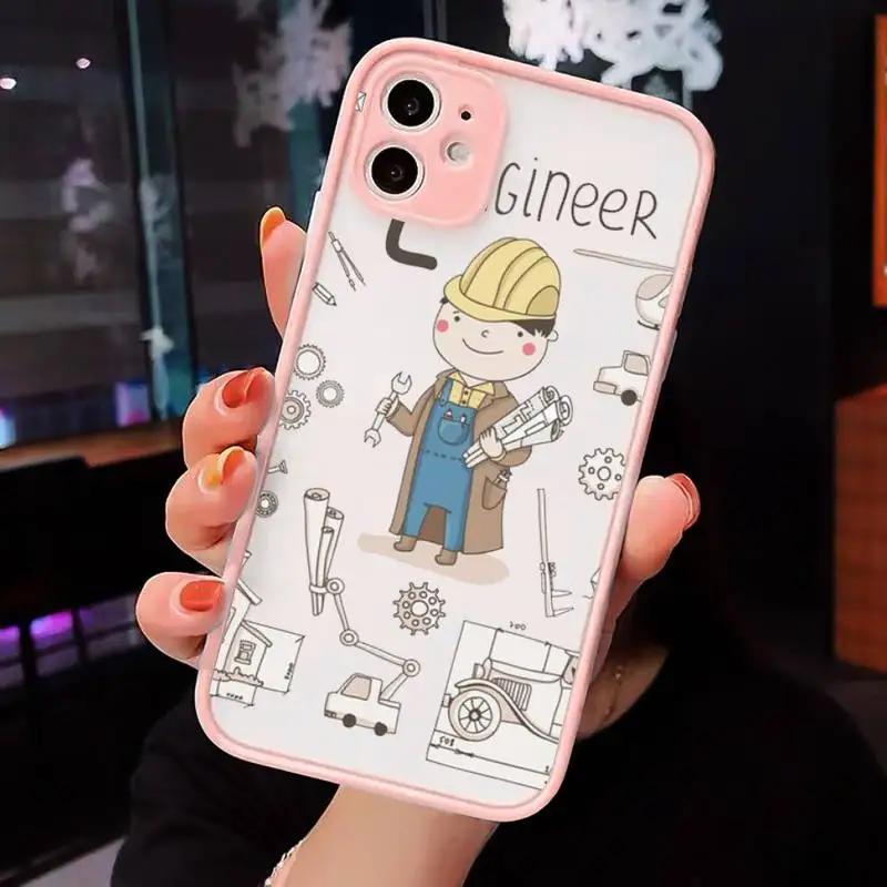 Cartoon Cute Profession Teacher Phone Cases Matte Transparent for iPhone 7 8 11 12 s mini pro X XS XR MAX Plus cover funda
Cartoon Cute Profession Teacher Phone Cases Matte Transparent for iPhone 7 8 11 12 s mini pro X XS XR MAX Plus cover funda