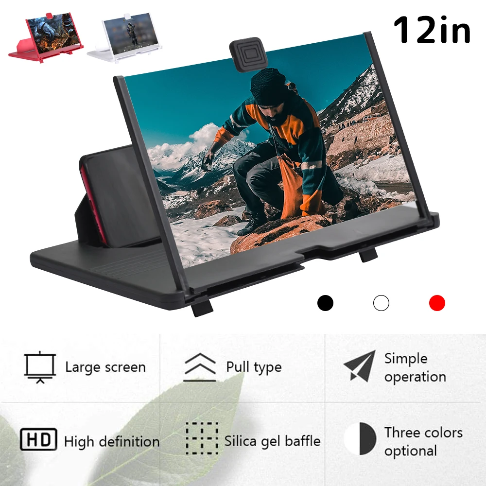 12 inch Mobile Phone Screen Magnifier 3D HD Video Mobile Phone Stand Bracket Holder Folding Enlarged Phone Screen Eye Protectio
12 inch Mobile Phone Screen Magnifier 3D HD Video Mobile Phone Stand Bracket Holder Folding Enlarged Phone Screen Eye Protectio