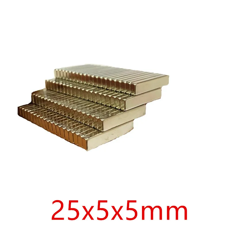 5/20/50 Pcs 25x5x5mm Small Strong Cuboid Block Magnet NdFeB Rare Earth Magnet Neodymium Magnets
5/20/50 Pcs 25x5x5mm Small Strong Cuboid Block Magnet NdFeB Rare Earth Magnet Neodymium Magnets