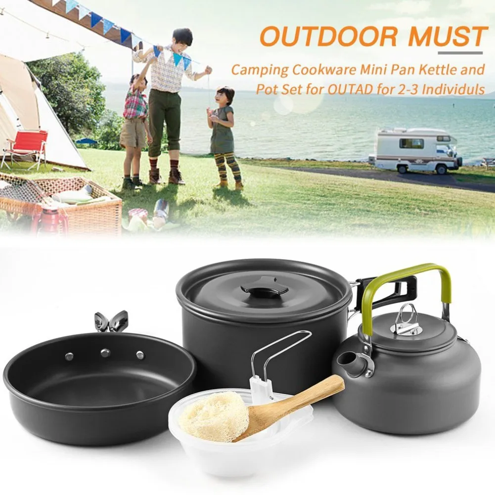10PCS Portable Camping Supplies Cooking UtensilsCamping Cooking Camping EquipmentCookware Set Picnic Cooking Pots Pans Kettle
10PCS Portable Camping Supplies Cooking UtensilsCamping Cooking Camping EquipmentCookware Set Picnic Cooking Pots Pans Kettle
