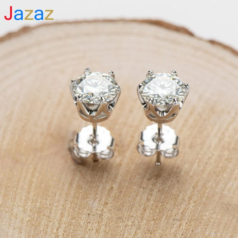Jazaz Real 0.5ct , 1 Carat D Color Moissanite Stud Earrings Women 100% 925 Sterling Silver Sparkling Wedding Party Jewelry B0769
Jazaz Real 0.5ct , 1 Carat D Color Moissanite Stud Earrings Women 100% 925 Sterling Silver Sparkling Wedding Party Jewelry B0769
