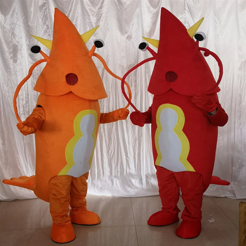 

Lobster Cartoon Mascot Costume Props Festival Animation Performance Clothing Crayfish Marine Animal Halloween Xmas Cosplay Dress