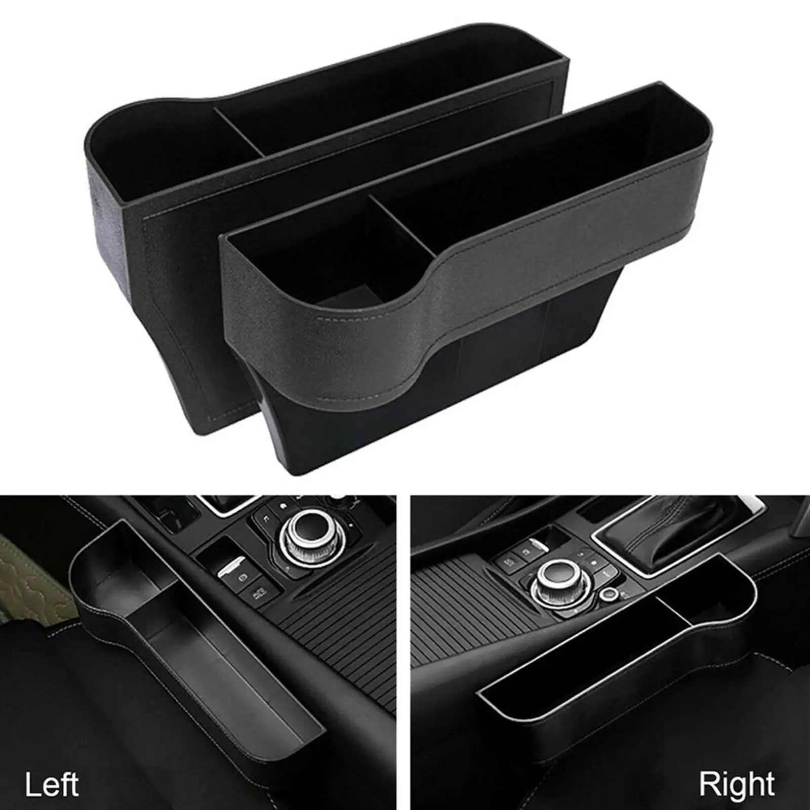 2x Car Seat Gap Catcher Filler Between Seats Organizer Storage Box Pocket for Cellphone Wallet Keys Cellphones Keys Cards Black
2x Car Seat Gap Catcher Filler Between Seats Organizer Storage Box Pocket for Cellphone Wallet Keys Cellphones Keys Cards Black