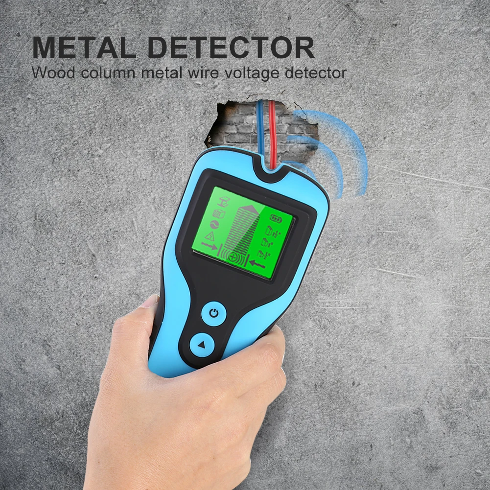 Wall Detector Electric Metal Tester 0.71 Inches Stud Finder Find Metal Wood AC Voltage Live Wire Meter LCD Backlight
Wall Detector Electric Metal Tester 0.71 Inches Stud Finder Find Metal Wood AC Voltage Live Wire Meter LCD Backlight