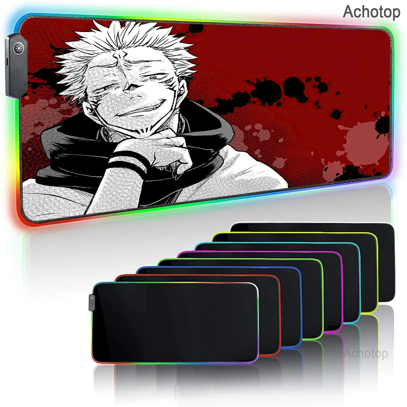 Anime Jujutsu Kaisen Gloway Gaming Accessories Lights Led Mouse Pad with Backlight 900x400mm Mousepad Anime RGB Game Mats for PC
Anime Jujutsu Kaisen Gloway Gaming Accessories Lights Led Mouse Pad with Backlight 900x400mm Mousepad Anime RGB Game Mats for PC