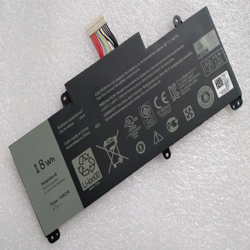 New Genuine 74XCR Battery For Dell Venue 8 Pro 5830 T01D T01D001 VXGP6 074XCR X1M2Y Tablet Notebook batteria 3.7V 18Wh
New Genuine 74XCR Battery For Dell Venue 8 Pro 5830 T01D T01D001 VXGP6 074XCR X1M2Y Tablet Notebook batteria 3.7V 18Wh