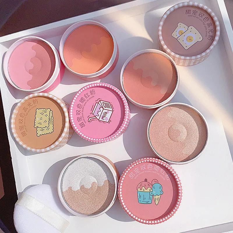 Fashion New Blush Face Mineral Pigment Blush Powder Makeup Two-color Highlighting Shadows Lasting Nature Cheek Cosmetics Powder
Fashion New Blush Face Mineral Pigment Blush Powder Makeup Two-color Highlighting Shadows Lasting Nature Cheek Cosmetics Powder