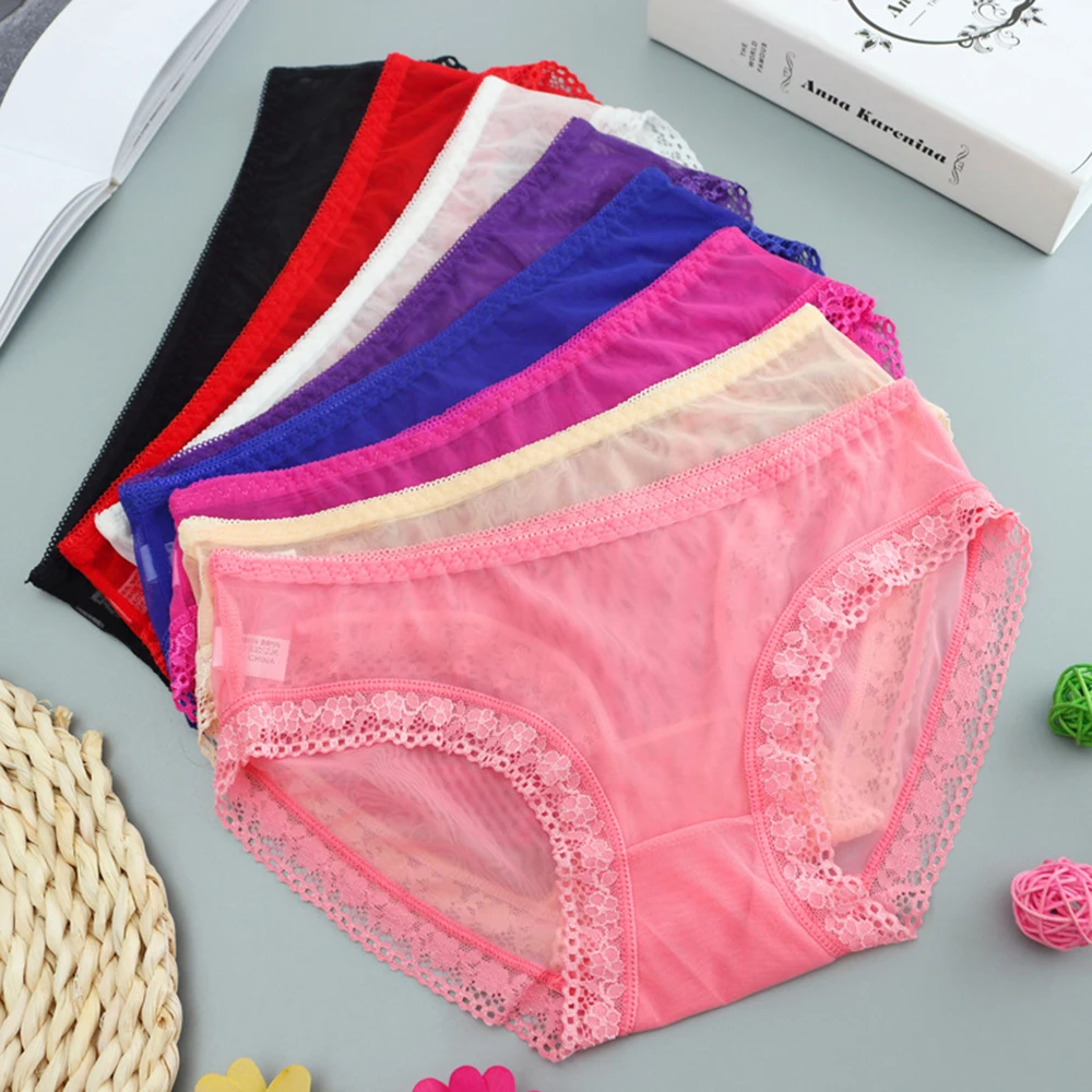 New Lace Sexy Panties Women Transparent Temptation Low Waist Briefs Female Ultra-Thin Seamless Ladies Underwear
New Lace Sexy Panties Women Transparent Temptation Low Waist Briefs Female Ultra-Thin Seamless Ladies Underwear