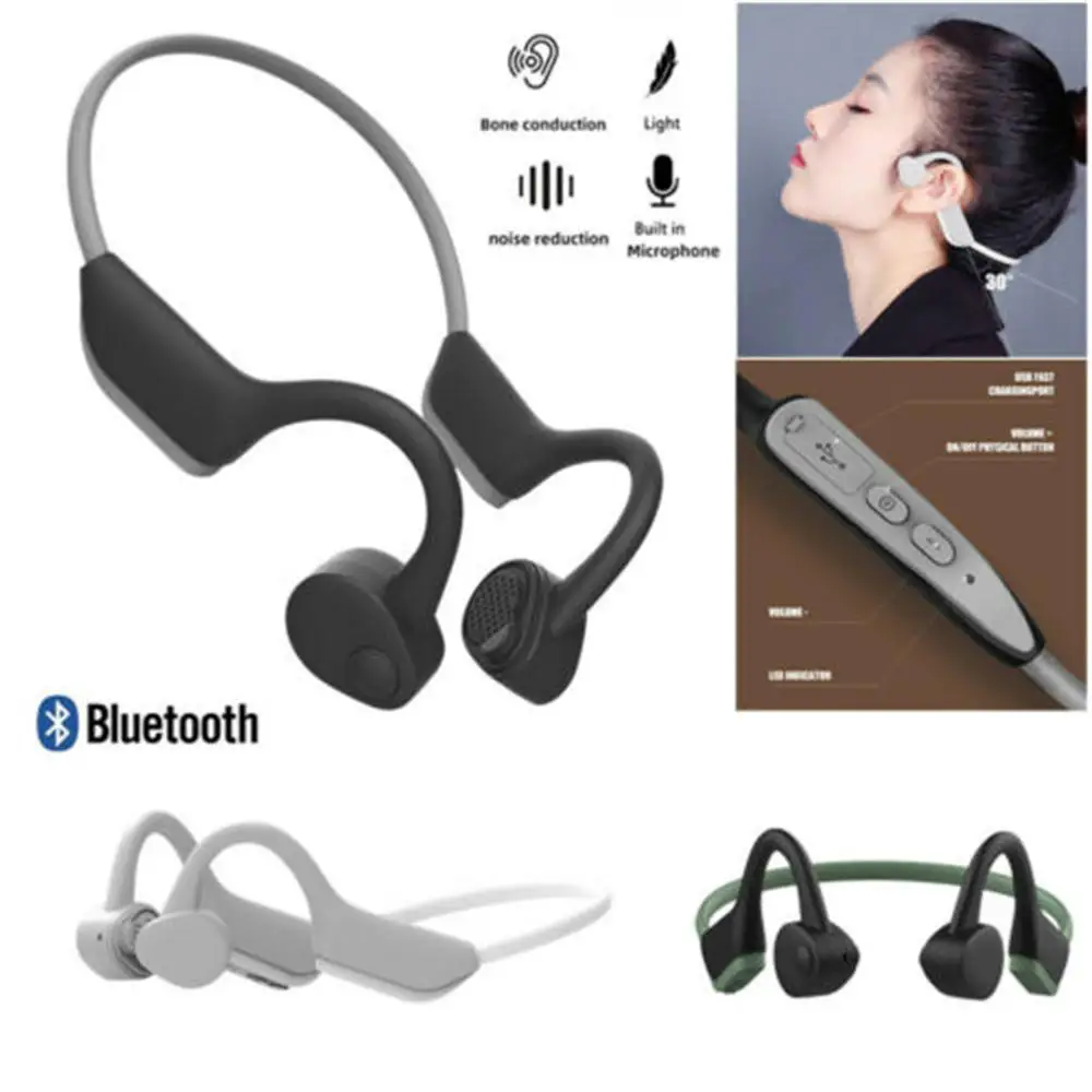 Bone Conduction Headphone Wireless Earphone Sports Music Headset Noise Cancelling for Samsung LG iPhone Motorola E G
Bone Conduction Headphone Wireless Earphone Sports Music Headset Noise Cancelling for Samsung LG iPhone Motorola E G