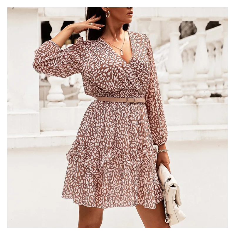 Fall New Floral Print Sexy V-neck Long-sleeved Ruffled Womens Mini Dress Party Club Summer Fashion Short Skirt Plus Size
Fall New Floral Print Sexy V-neck Long-sleeved Ruffled Womens Mini Dress Party Club Summer Fashion Short Skirt Plus Size