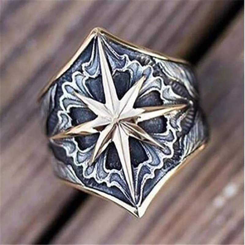 Punk Vintage Two Tone Carving Pattern Rings Golden Symbol Geometric Rings For Mens Rock Accessories Gift Party Jewelry
Punk Vintage Two Tone Carving Pattern Rings Golden Symbol Geometric Rings For Mens Rock Accessories Gift Party Jewelry