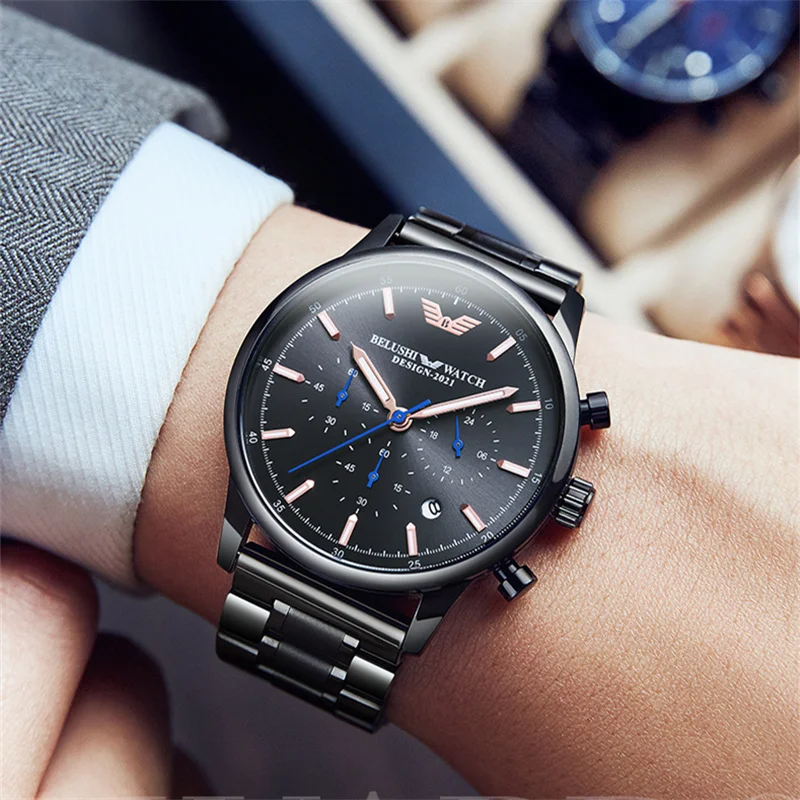 XIIVIIX 2021 Men Watch Clock Luxury Quartz Watches Mens Waterproof Chronograph Sports Luminous Stainless Steel Wristwatch
XIIVIIX 2021 Men Watch Clock Luxury Quartz Watches Mens Waterproof Chronograph Sports Luminous Stainless Steel Wristwatch