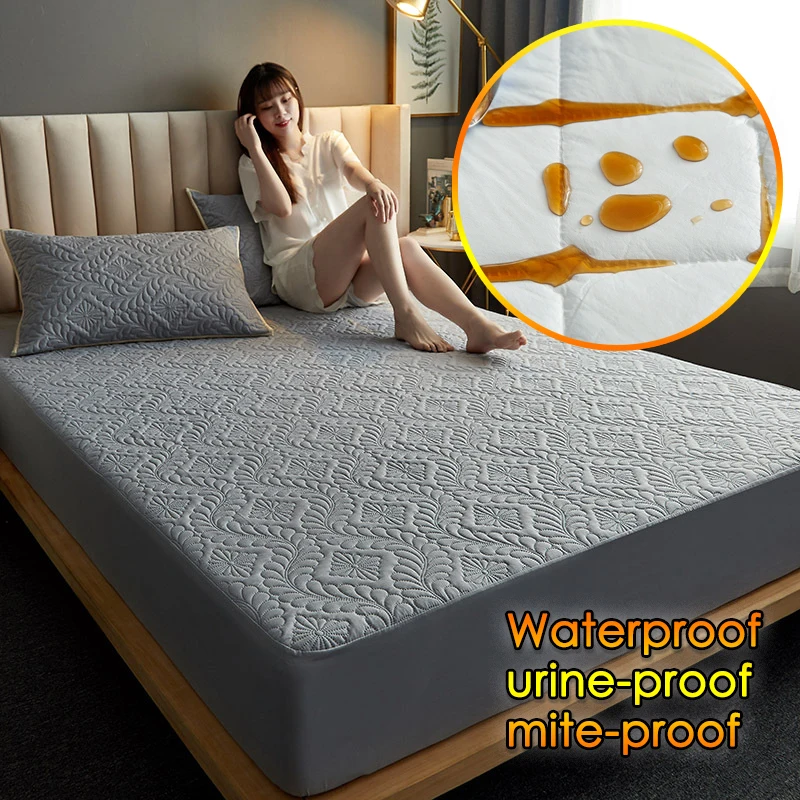Super Waterproof Bed Cover Quilted Mattress Cover Air-Permeable Mattress Topper Queen King Size For Double Bed(No Pillowcase)
Super Waterproof Bed Cover Quilted Mattress Cover Air-Permeable Mattress Topper Queen King Size For Double Bed(No Pillowcase)