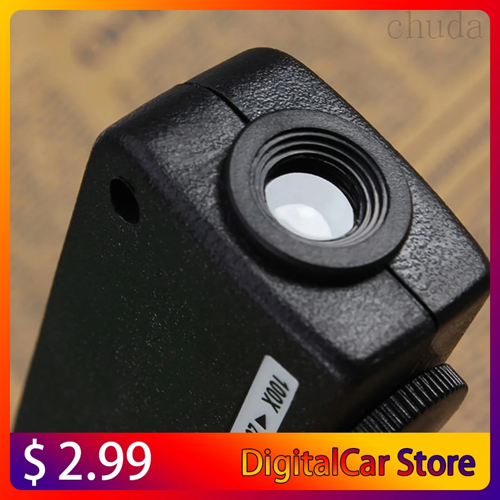 Mini 60x-100x Illuminated Zoom Pocket Microscope Magnifier Loupe Manual Adjustment Focus For Perfect Vision
Mini 60x-100x Illuminated Zoom Pocket Microscope Magnifier Loupe Manual Adjustment Focus For Perfect Vision