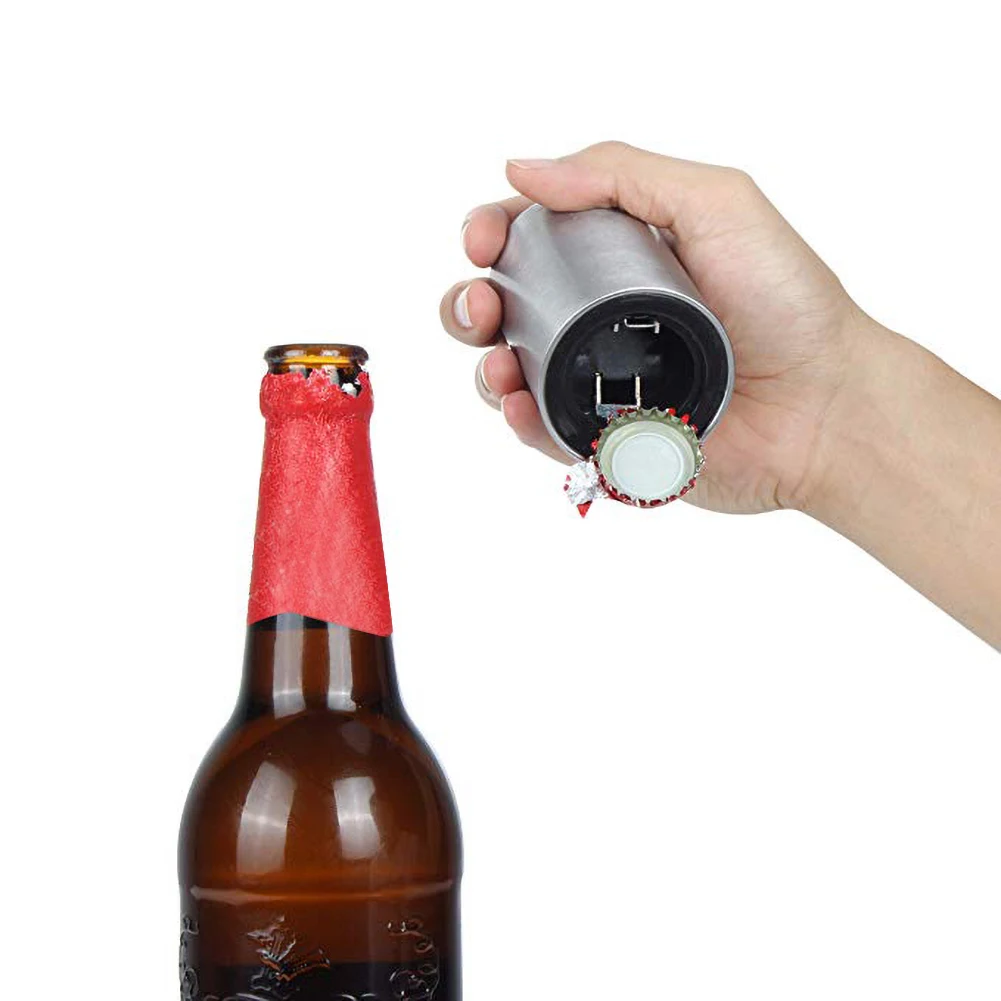 Automatic Beer Bottle Opener Magnet Beer Opener Stainless Steel Push Down Opener Wine Beer Soda Cap Opener Kitchen Accessories
Automatic Beer Bottle Opener Magnet Beer Opener Stainless Steel Push Down Opener Wine Beer Soda Cap Opener Kitchen Accessories