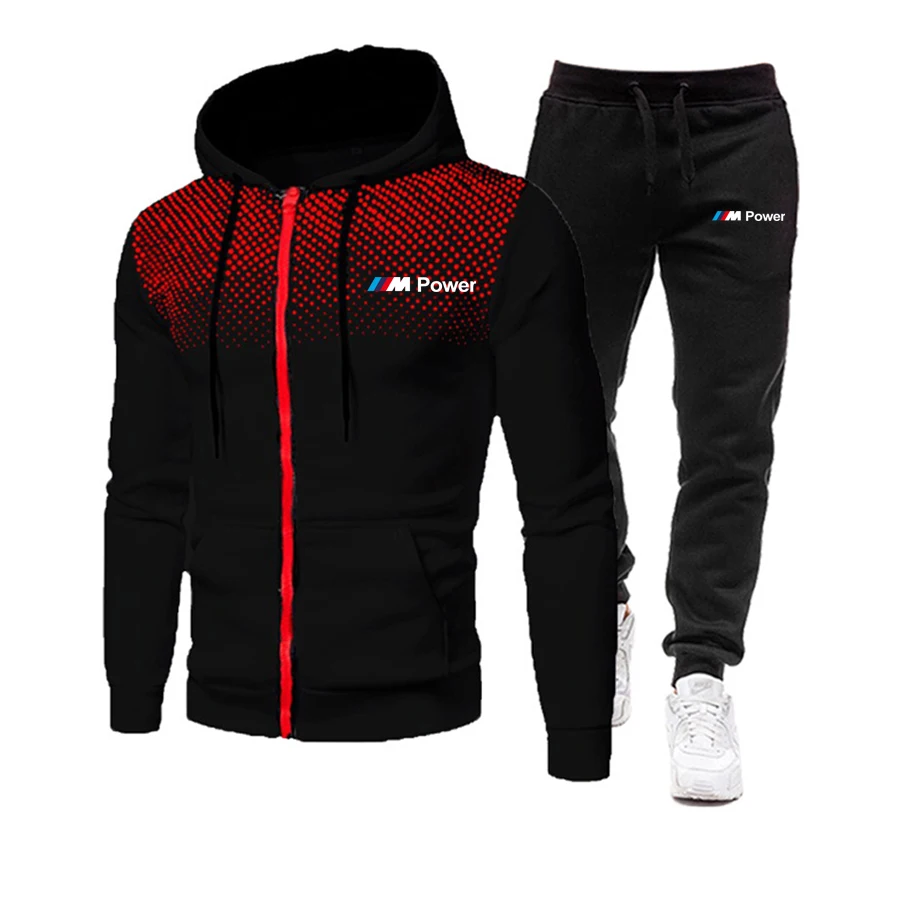 New Men's Hooded Zipper Cardigan Sportswear Suit Casual Jogging Tracksuit Sports Running Suit Sports Shirt Sports Pants Brand S
New Men's Hooded Zipper Cardigan Sportswear Suit Casual Jogging Tracksuit Sports Running Suit Sports Shirt Sports Pants Brand S